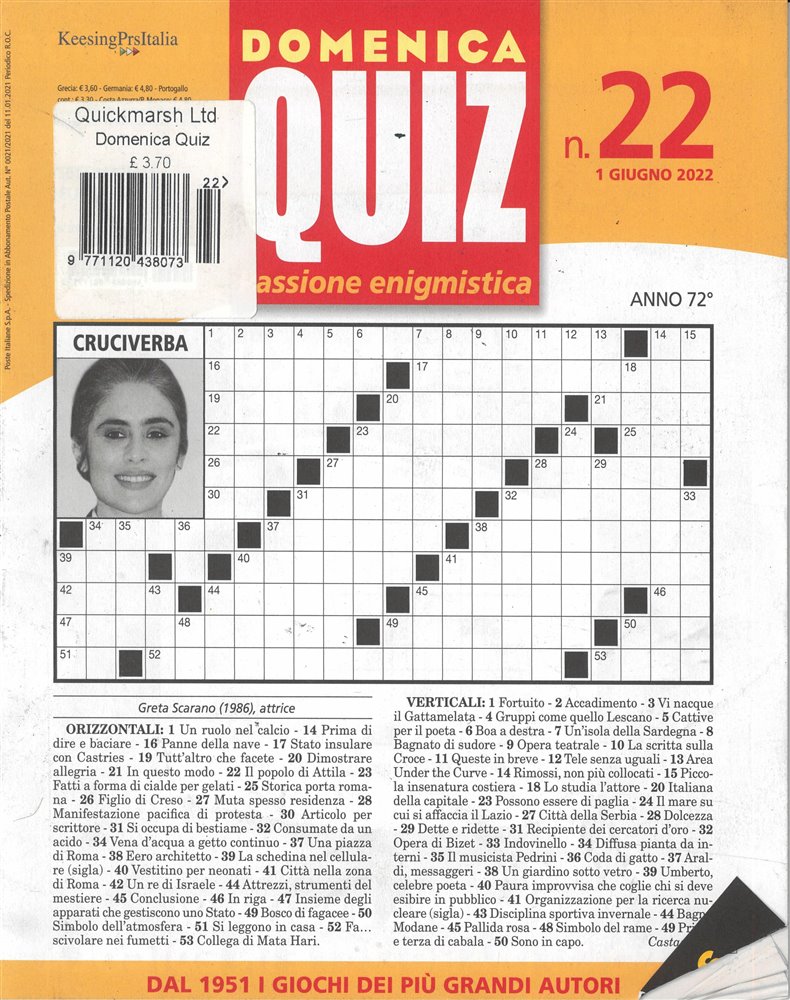 Domenica Quiz Magazine Issue NO 22