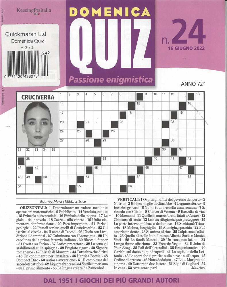 Domenica Quiz Magazine Issue NO 24