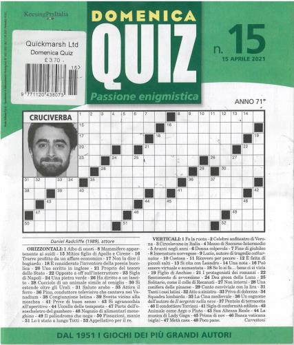 Domenica Quiz magazine