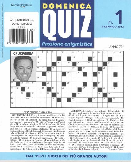 Domenica Quiz magazine