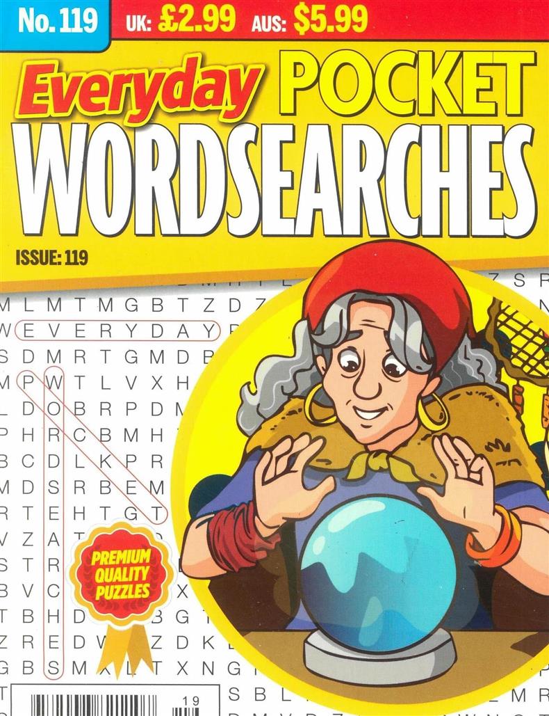 Everyday Pocket Wordsearches - NO 119