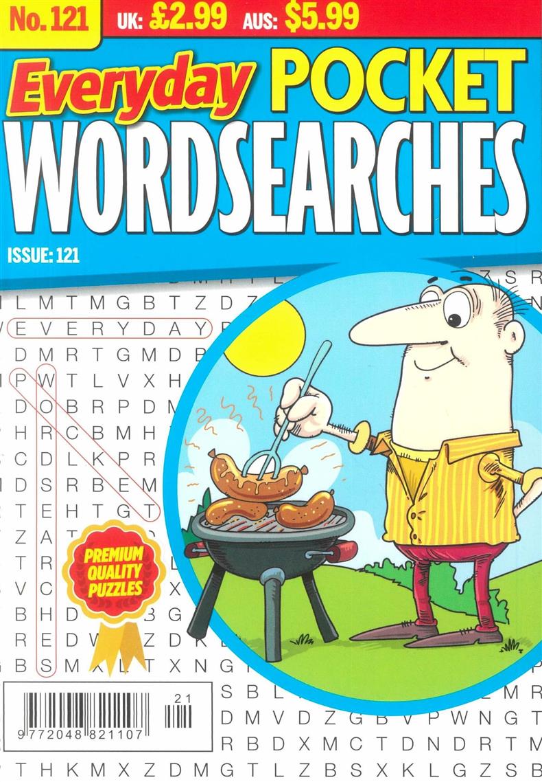Everyday Pocket Wordsearches - NO 121