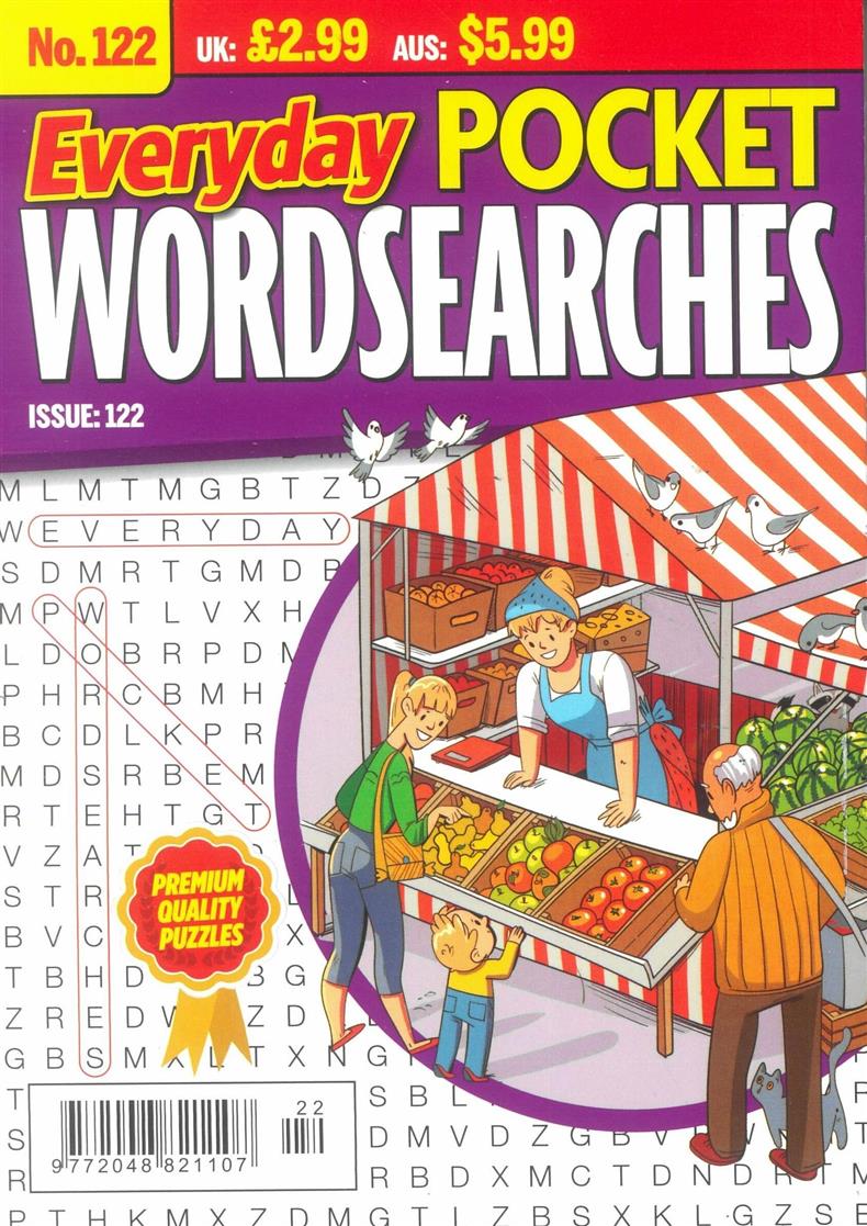 Everyday Pocket Wordsearches - NO 122