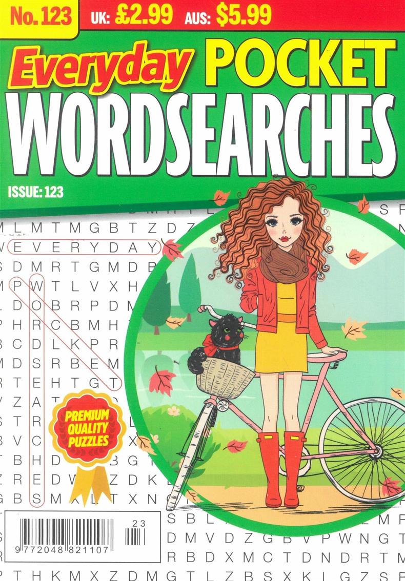 Everyday Pocket Wordsearches - NO 123