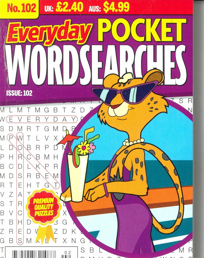 Everyday Pocket Wordsearches Magazine Issue NO 102