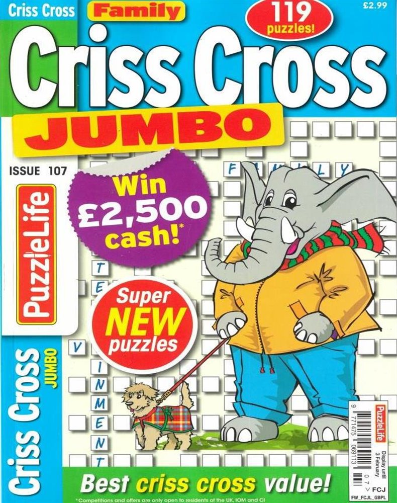 Family Criss Cross Jumbo Magazine Issue NO 107