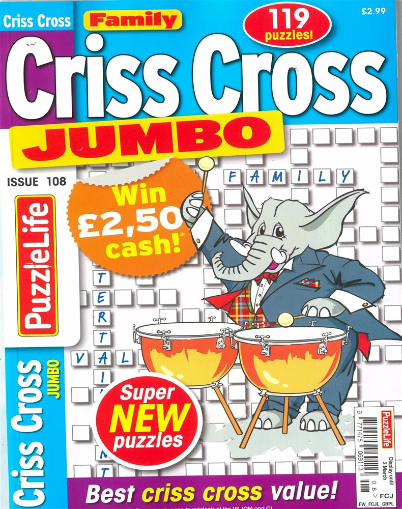 Family Criss Cross Jumbo Magazine Issue NO 108