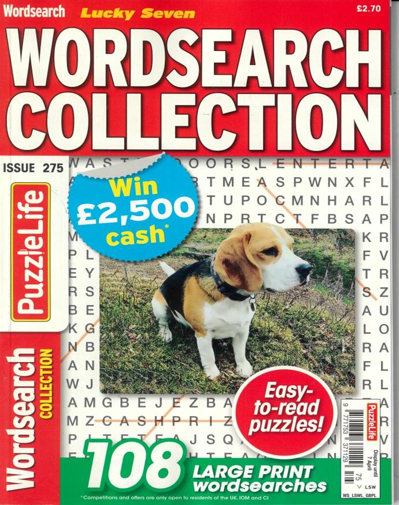 Lucky Seven Wordsearch Magazine Issue NO 275