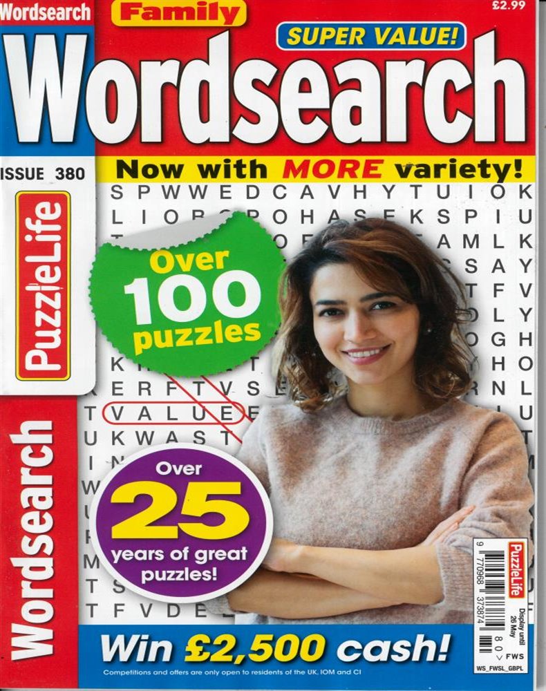 Family Wordsearch Magazine Issue NO 380