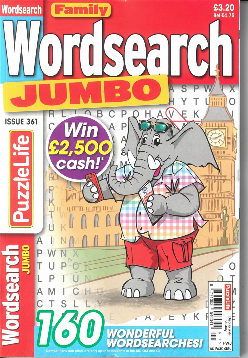 Family Wordsearch Jumbo - NO 361