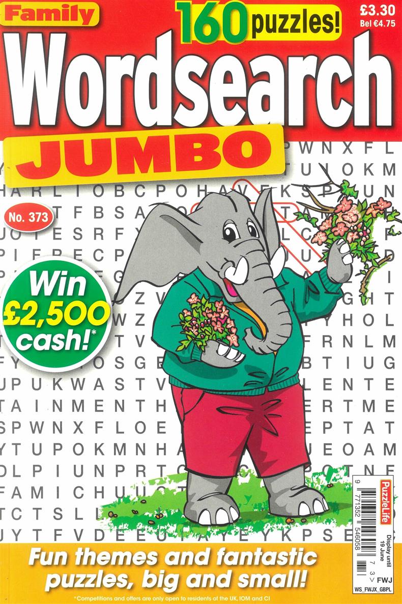 Family Wordsearch Jumbo - NO 373