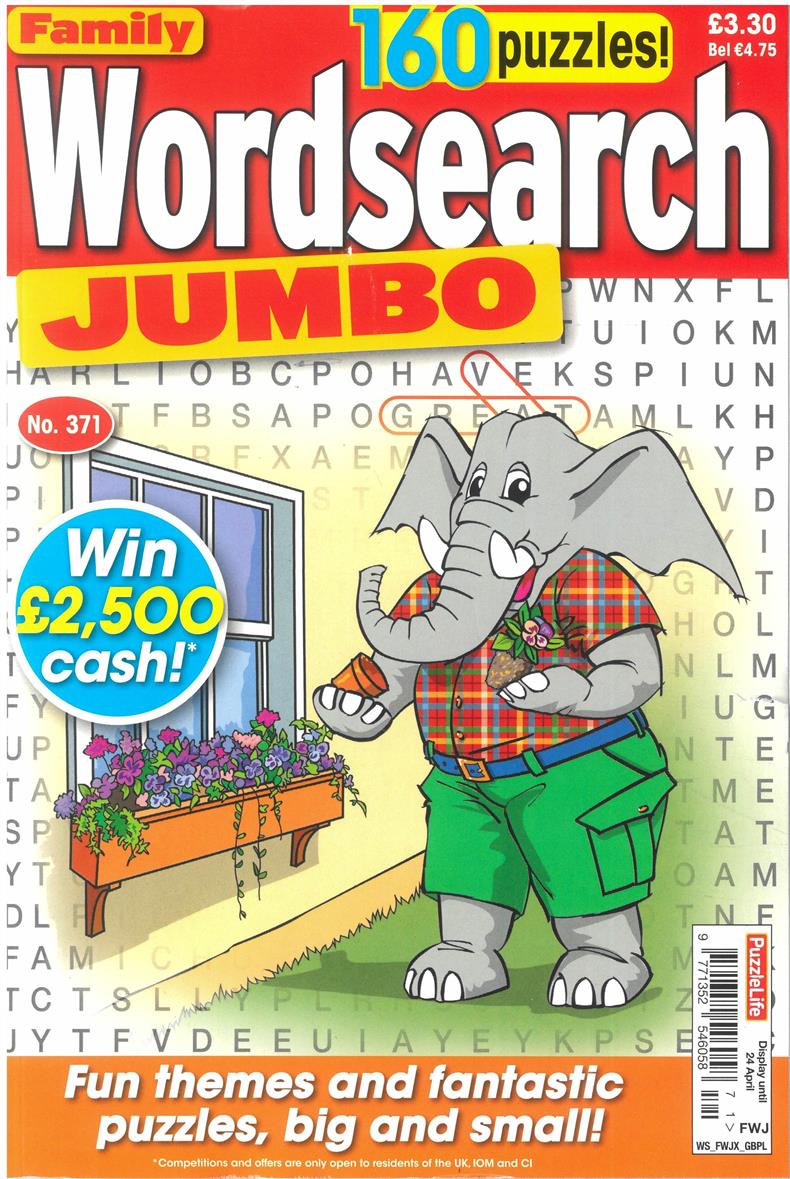 Family Wordsearch Jumbo - NO 41
