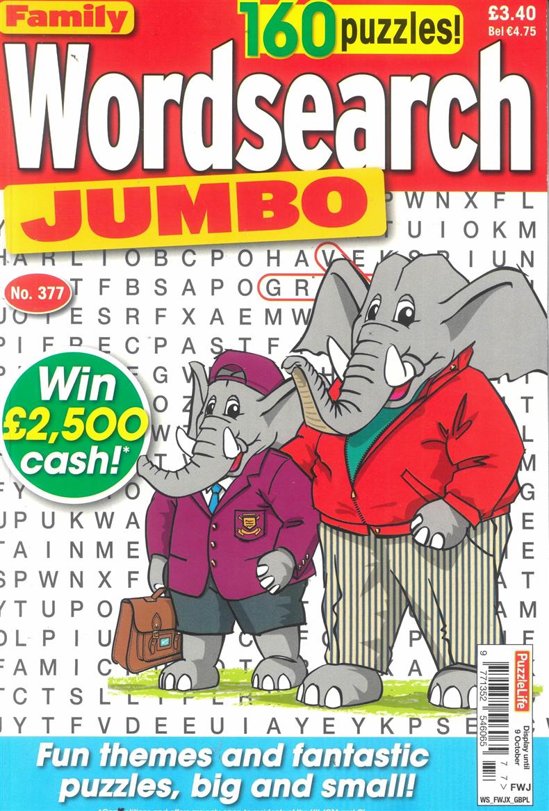 Family Wordsearch Jumbo - NO 377