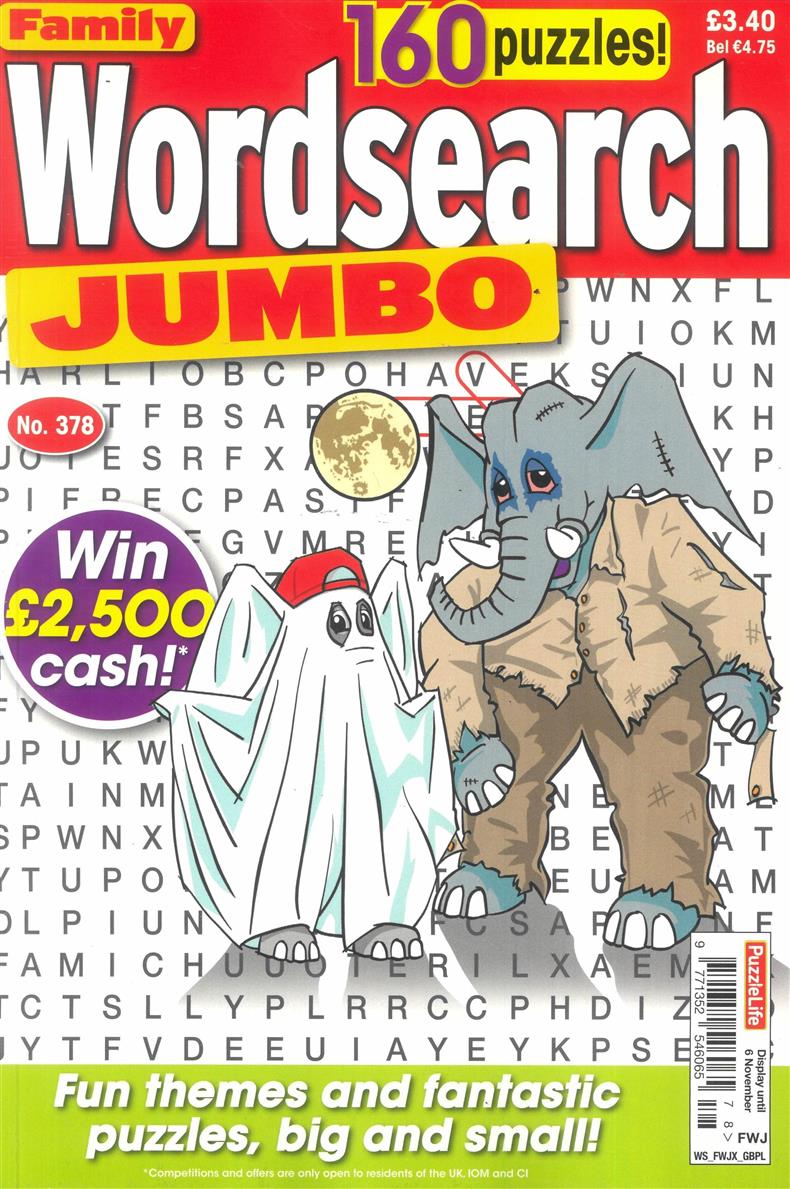 Family Wordsearch Jumbo - NO 378