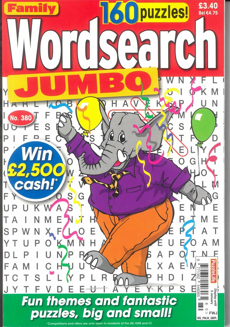 Family Wordsearch Jumbo - NO 380