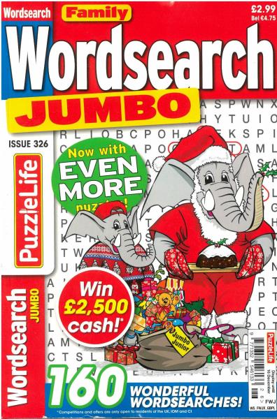 Family Wordsearch Jumbo Magazine