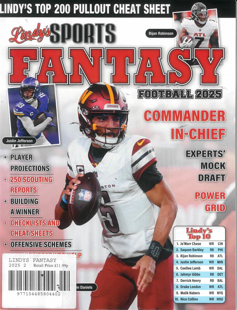 Lindy’s Sports Fantasy Football - 2025 2ND
