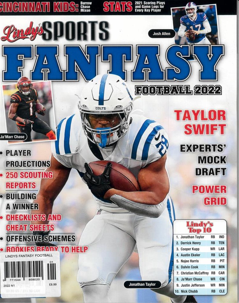 Lindy’s Sports Fantasy Football Magazine Subscription