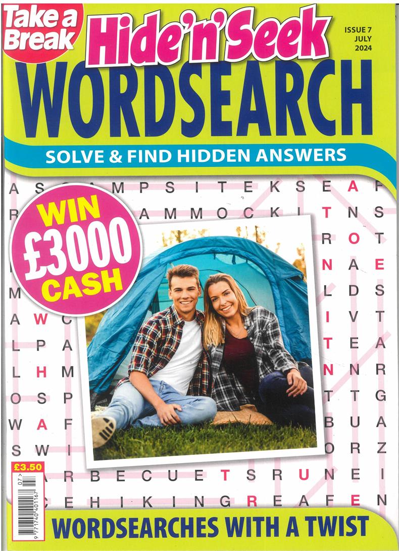 Take a Break Hide n Seek Wordsearch - NO 7