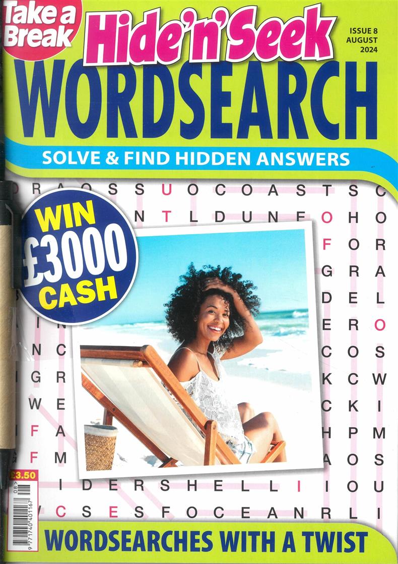 Take a Break Hide n Seek Wordsearch - NO 8