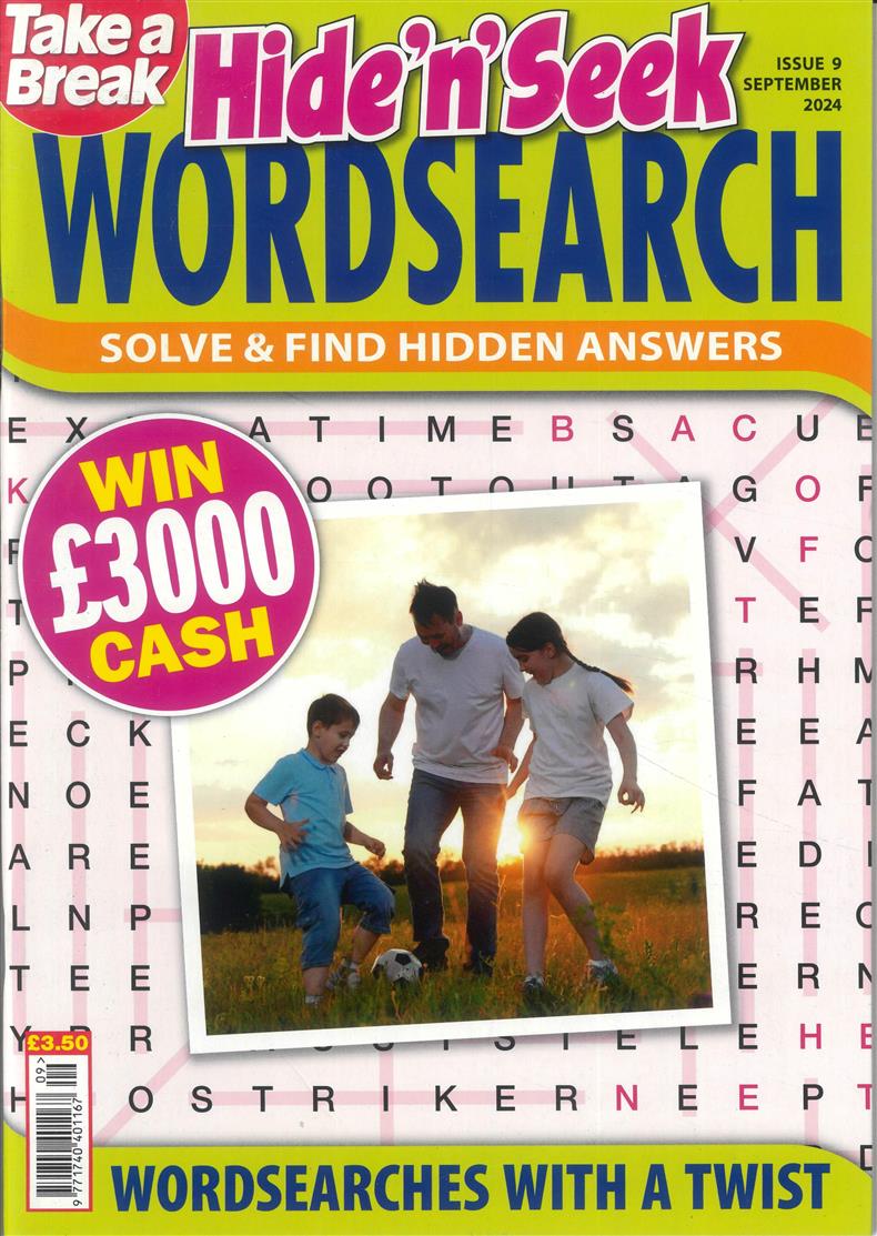 Take a Break Hide n Seek Wordsearch - NO 9