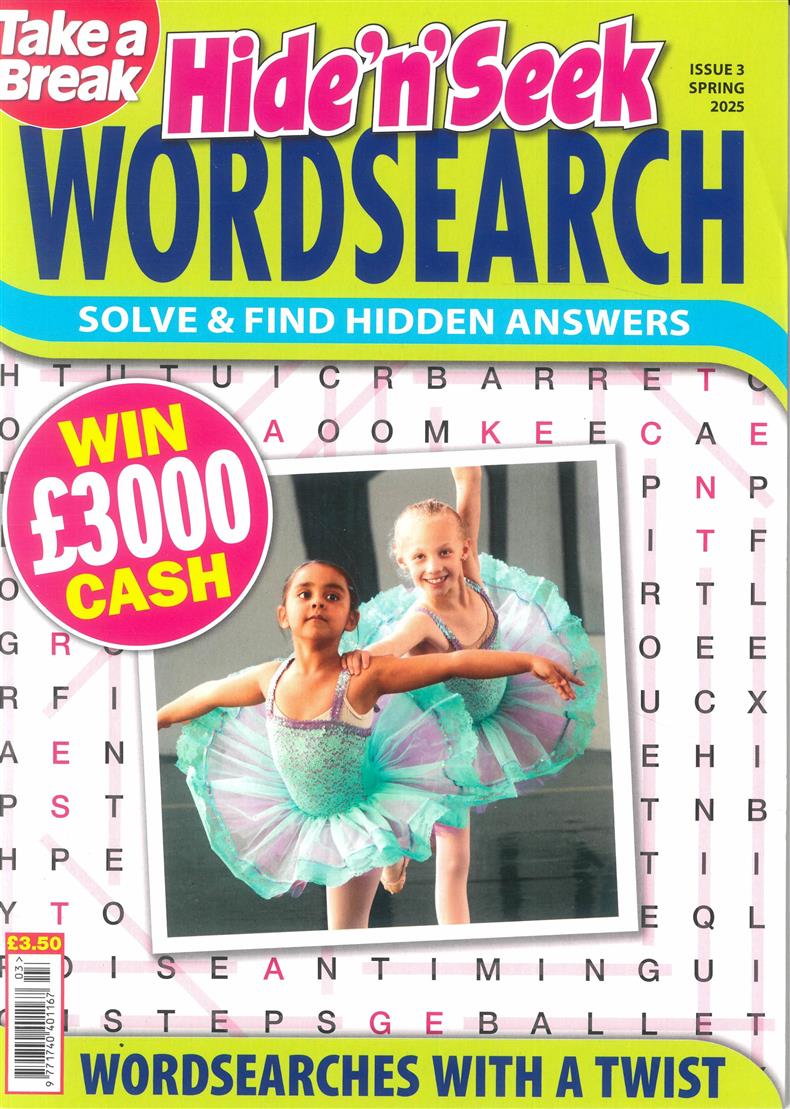Take a Break Hide n Seek Wordsearch - NO 3