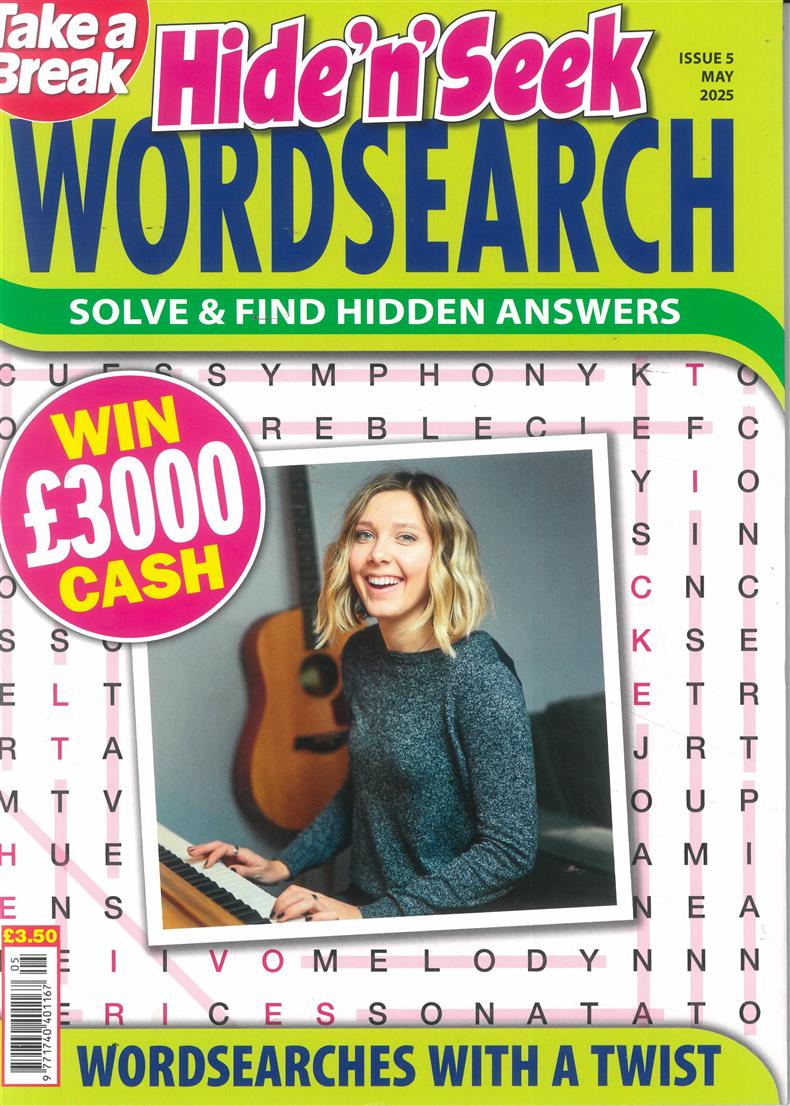 Take a Break Hide n Seek Wordsearch - NO 5