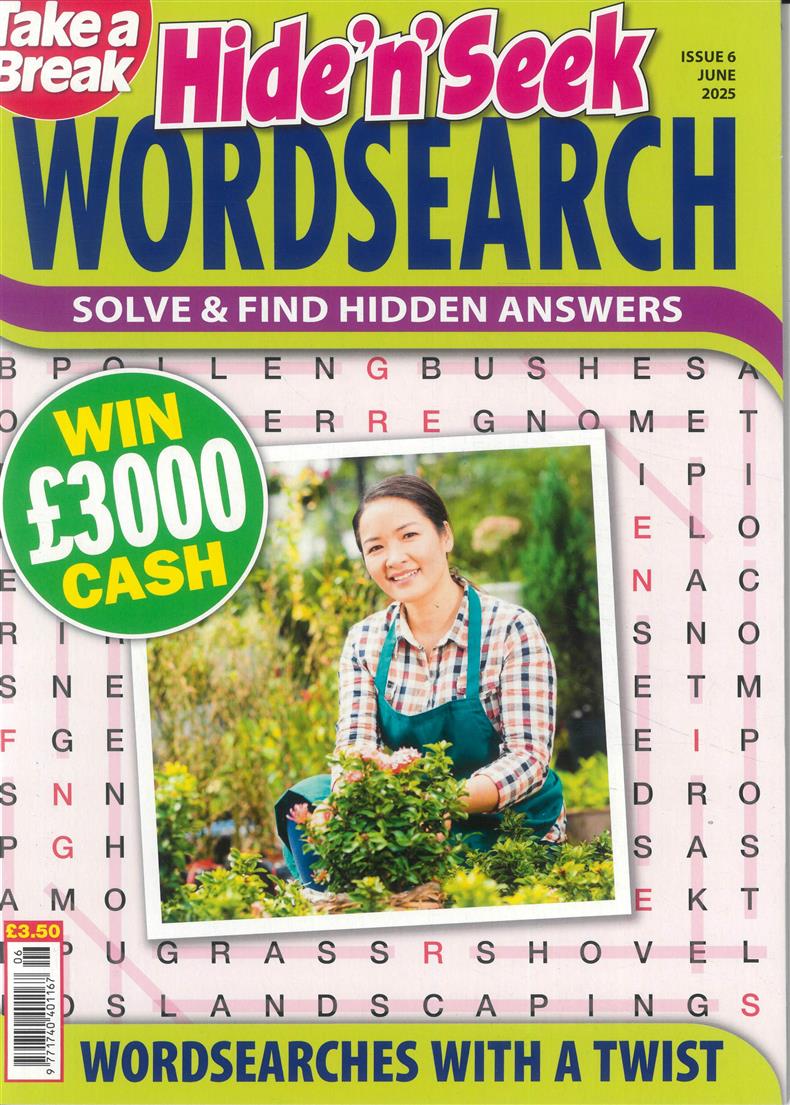 Take a Break Hide n Seek Wordsearch - NO 6