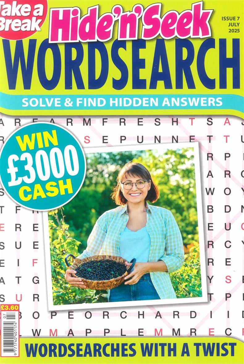 Take a Break Hide n Seek Wordsearch - NO 7