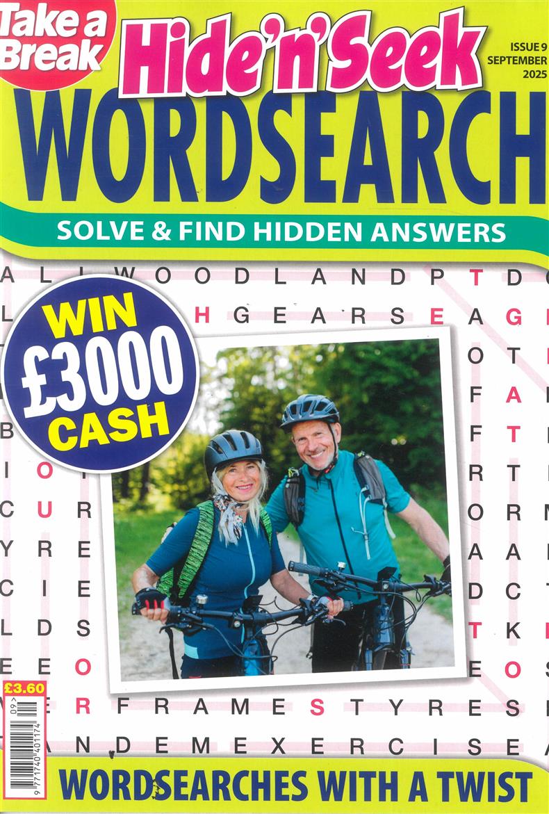 Take a Break Hide n Seek Wordsearch - NO 9