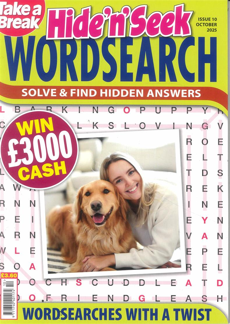 Take a Break Hide n Seek Wordsearch - NO 10