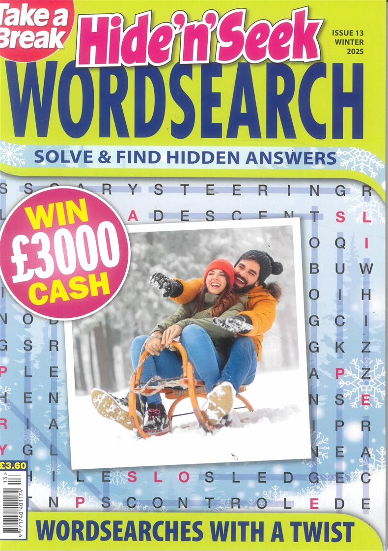 Take a Break Hide n Seek Wordsearch - NO 13