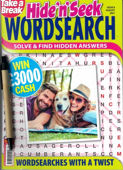 Take a Break's Hide n Seek Wordsearch Magazine