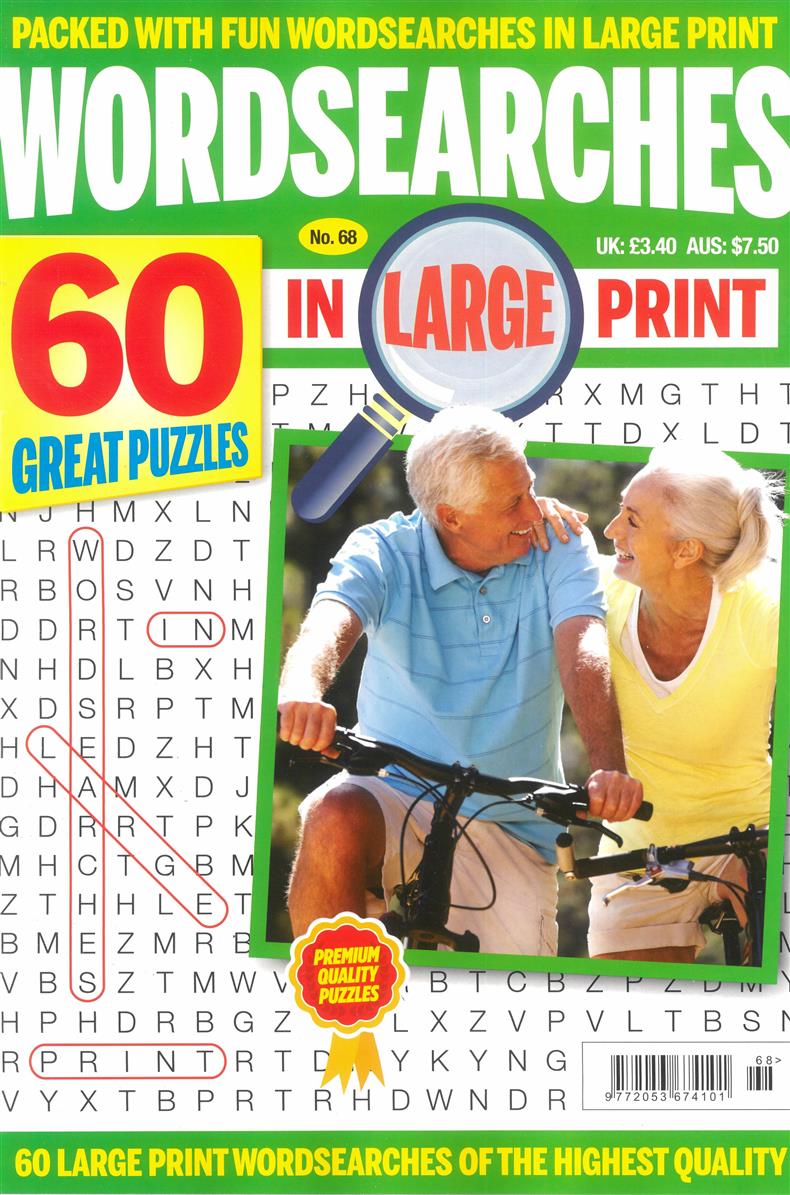 Wordsearches in Large Print - NO 68