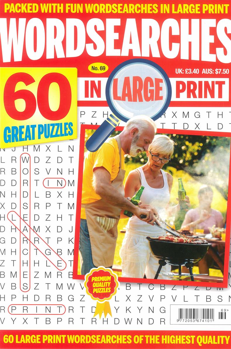 Wordsearches in Large Print - NO 69