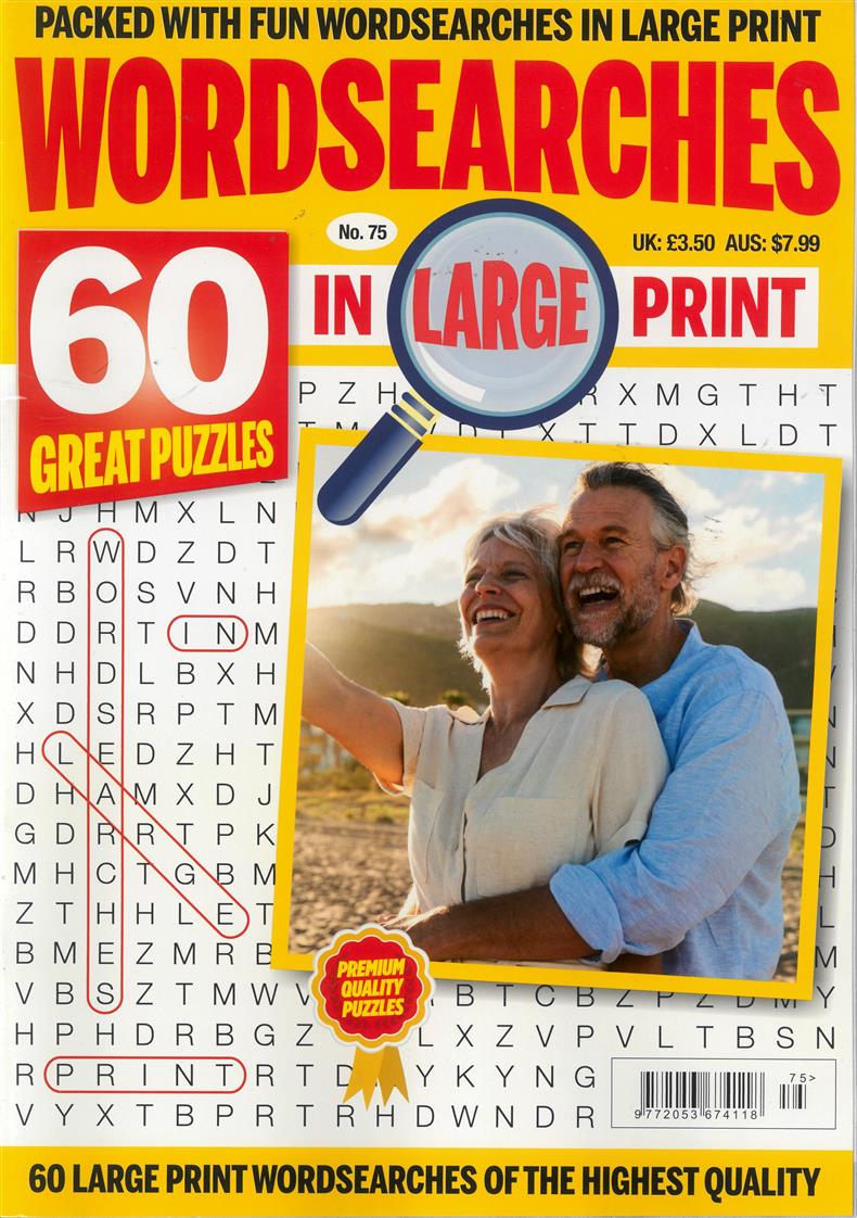 Wordsearches in Large Print - NO 75