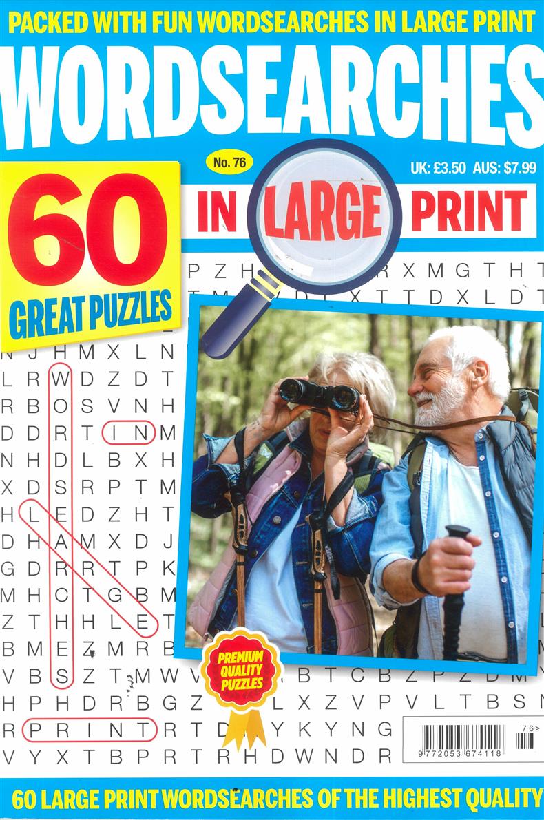 Wordsearches in Large Print - NO 76
