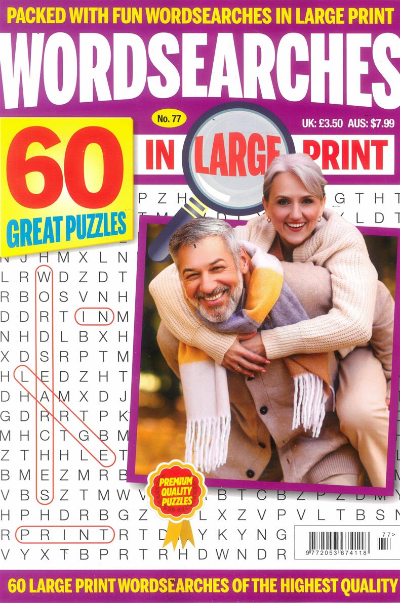 Wordsearches in Large Print - NO 77