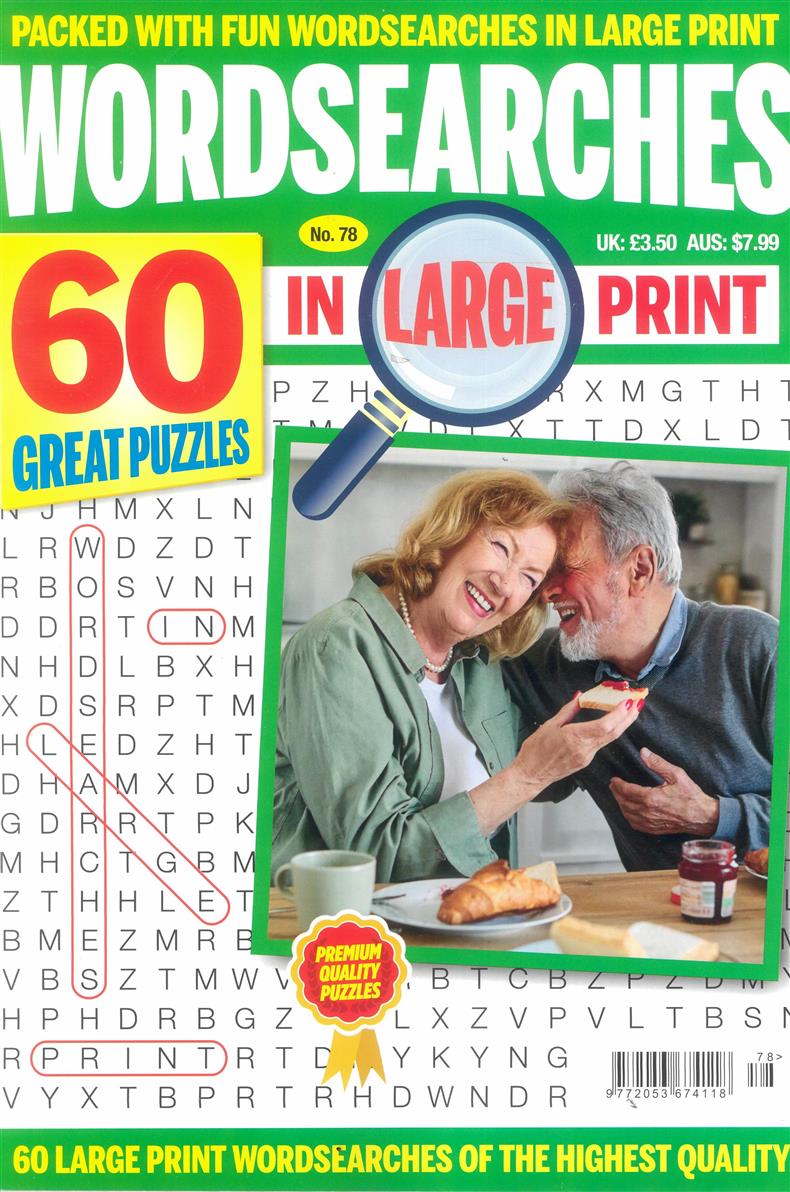 Wordsearches in Large Print - NO 78