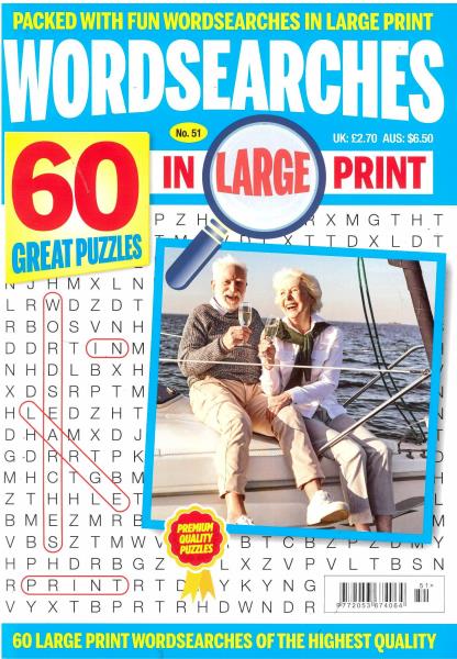 Wordsearches in Large Print Magazine