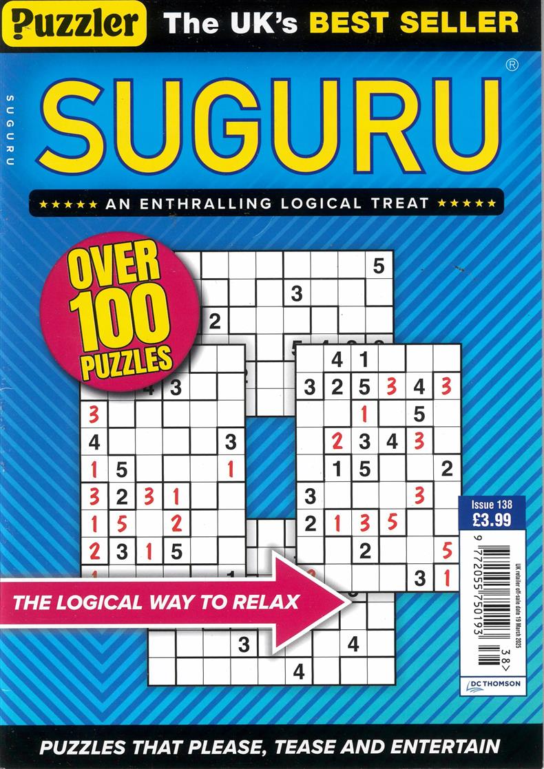 Puzzler Suguru - NO 138