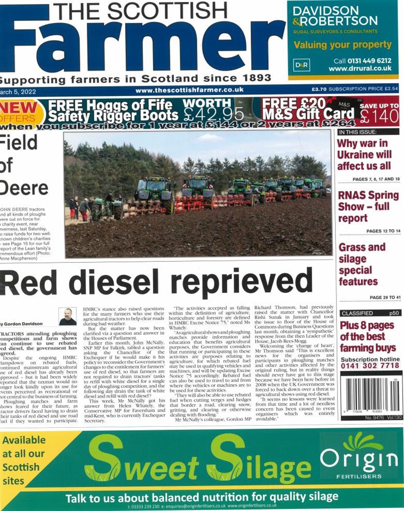 The Scottish Farmer Magazine Issue 05/03/2022