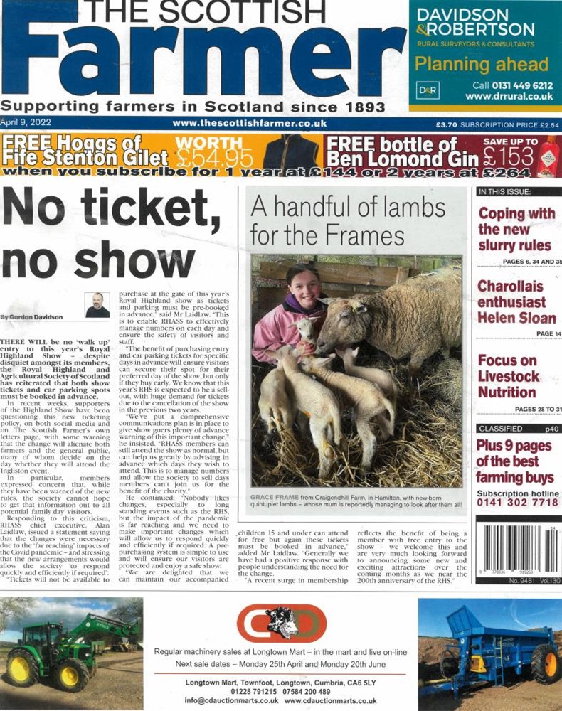 The Scottish Farmer Magazine Issue 09/04/2022