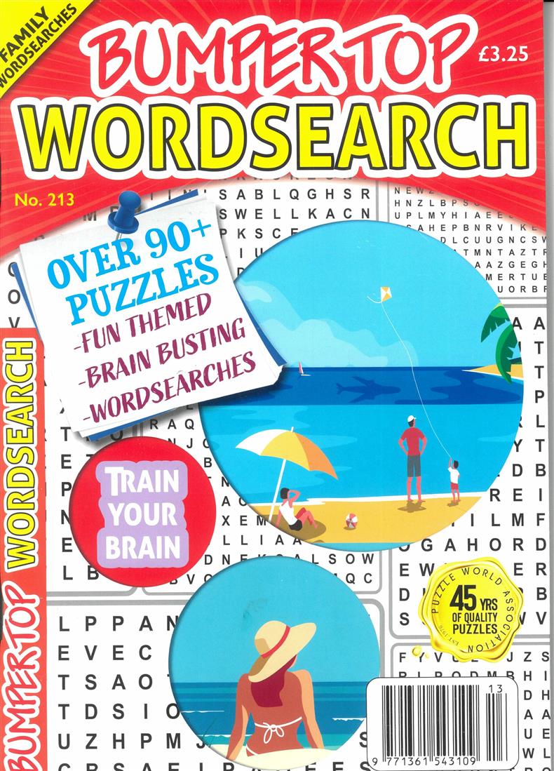 Bumper Top Wordsearch - NO 213