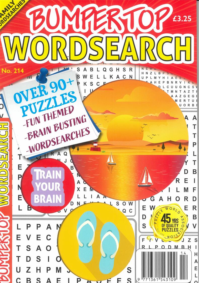Bumper Top Wordsearch - NO 214
