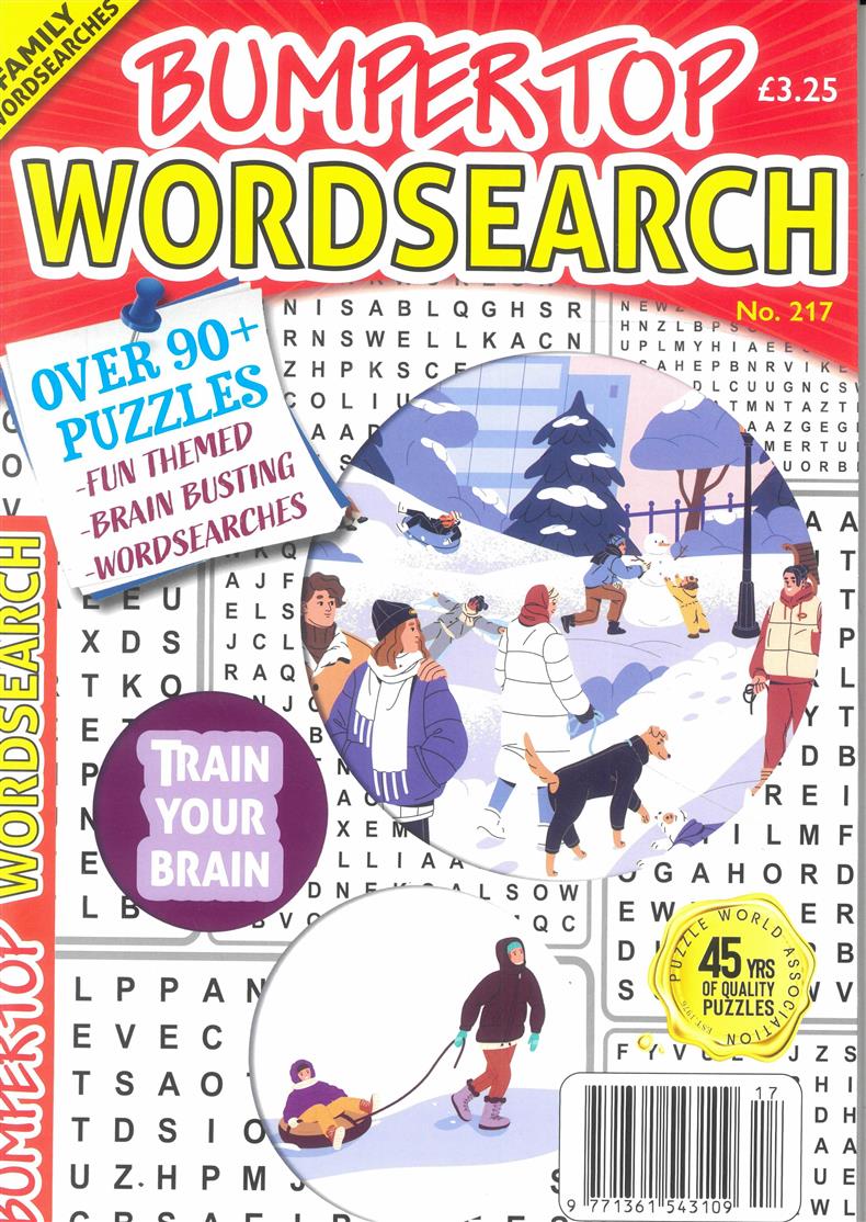 Bumper Top Wordsearch - NO 217