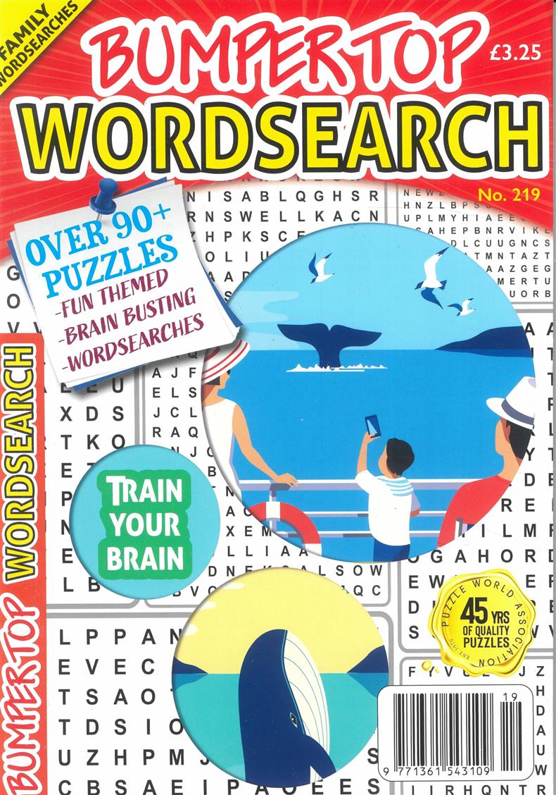 Bumper Top Wordsearch - NO 219