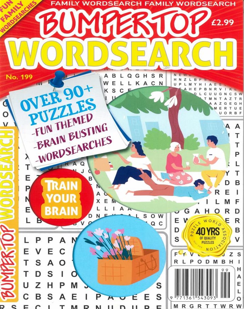 Bumper Top Wordsearch Magazine Issue NO 199