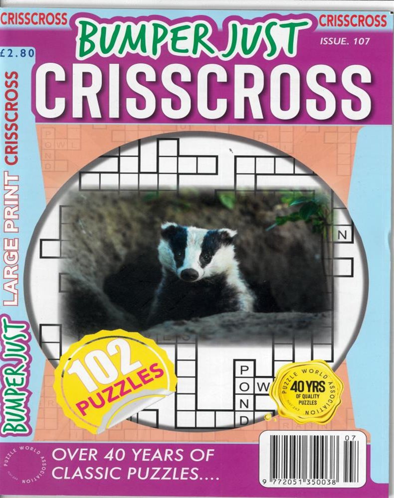 Bumper Just Criss Cross Magazine Issue NO 107