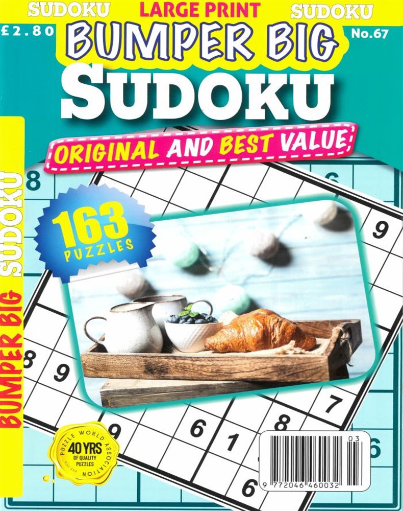 Bumper Big Sudoku Magazine Issue NO 67